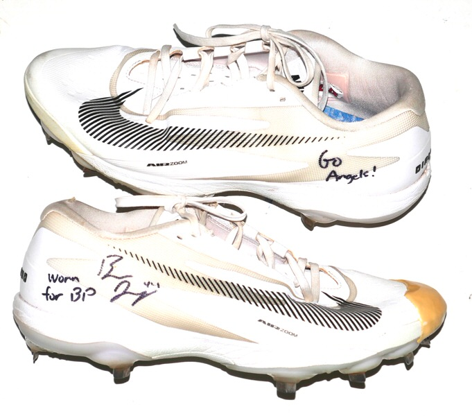 Ben Joyce 2026 Los Angeles Angels #44 Batting Practice Worn & Signed Nike Diamond Standout Baseball Cleats