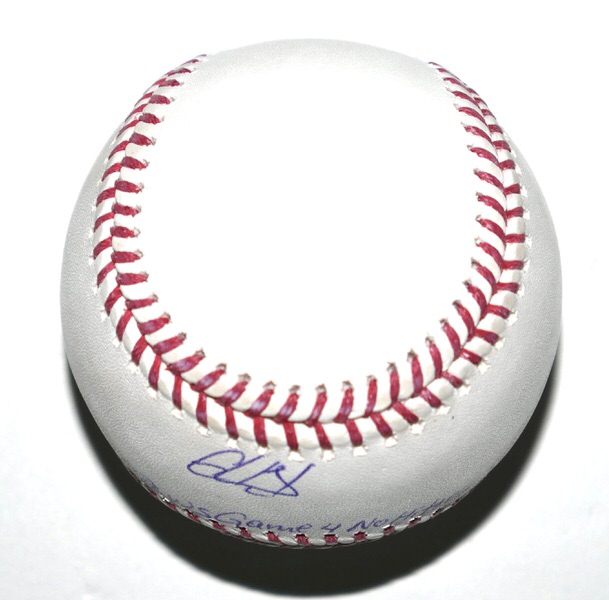Cristian Javier Houston Astros Signed OML Baseball with “2022 WS Game 4 No Hitter” Inscription – Beckett Witnessed