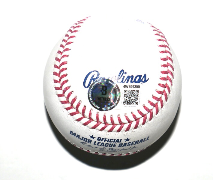 Cristian Javier Houston Astros Signed OML Baseball with “2022 WS Game 4 No Hitter” Inscription – Beckett Witnessed