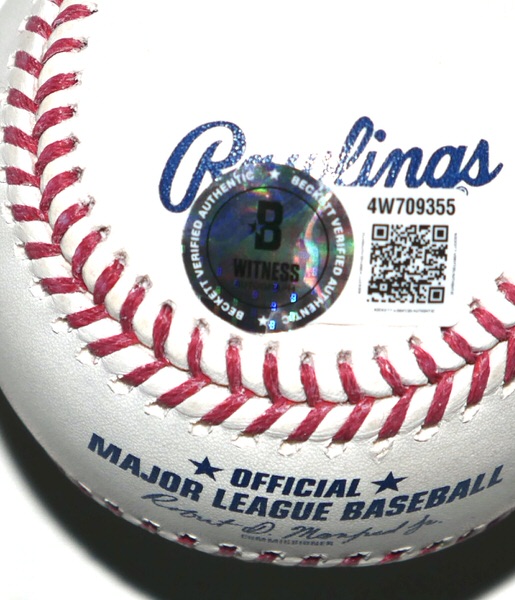 Cristian Javier Houston Astros Signed OML Baseball with “2022 WS Game 4 No Hitter” Inscription – Beckett Witnessed
