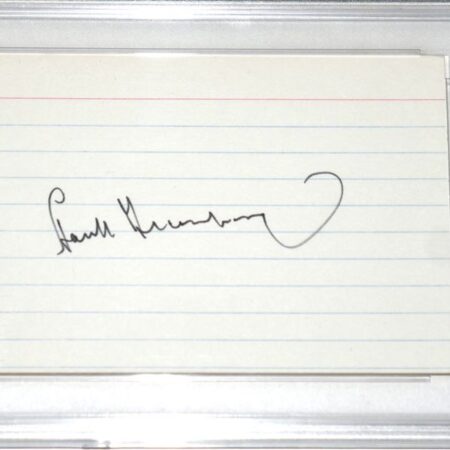 Hank Greenberg Detroit Tigers Signed 3x5 Index Card – Autographed MLB Memorabilia (PSA DNA Encapsulated)