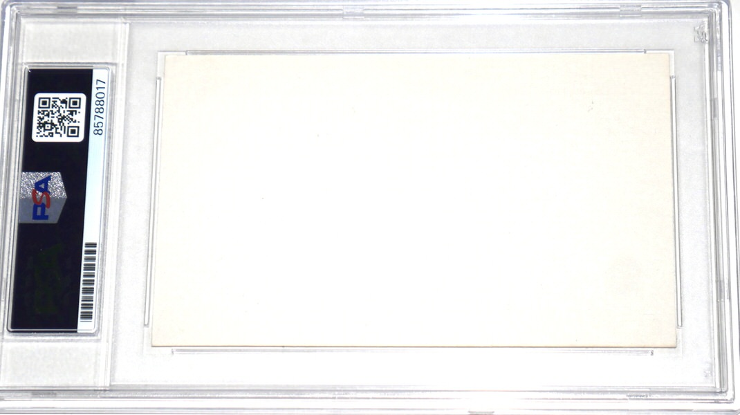 Hank Greenberg Detroit Tigers Signed 3x5 Index Card – Autographed MLB Memorabilia (PSA DNA Encapsulated)