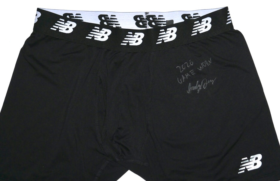 Indigo Diaz 2026 Amarillo Sod Poodles Game Worn & Signed New Balance XL Shorts