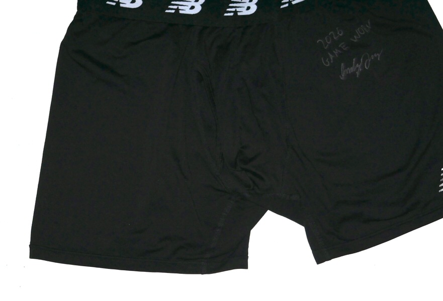 Indigo Diaz 2026 Amarillo Sod Poodles Game Worn & Signed New Balance XL Shorts