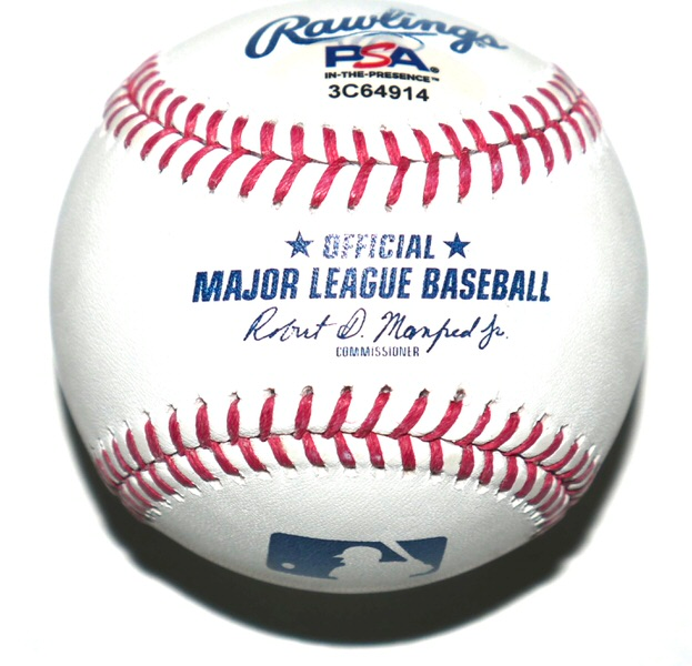 Jonathan Aranda Tampa Bay Rays Signed Rawlings Official Major League Baseball - PSA Witnessed