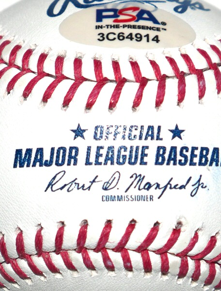 Jonathan Aranda Tampa Bay Rays Signed Rawlings Official Major League Baseball - PSA Witnessed