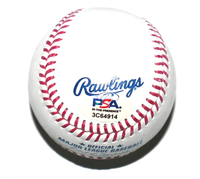 Jonathan Aranda Tampa Bay Rays Signed Rawlings Official Major League Baseball - PSA Witnessed