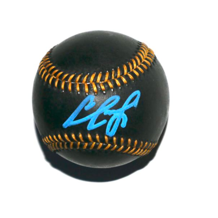 Josue De Paula Los Angeles Dodgers Signed Rawlings OML Black Leather Baseball - #1 Prospect - Beckett Witnessed