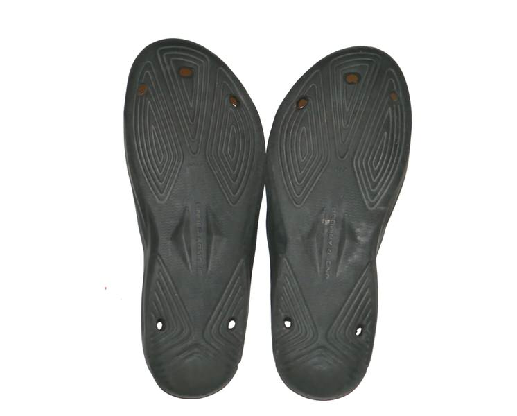 Logan Davidson 2025 Los Angeles Angels Rookie Year Locker Room Worn & Signed Black & Grey Under Armour Slides