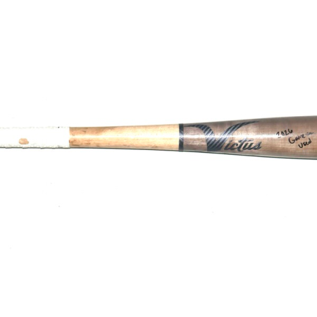 Logan Davidson 2026 Durham Bulls Game Used & Signed Victus Baseball Bat - CRACKED