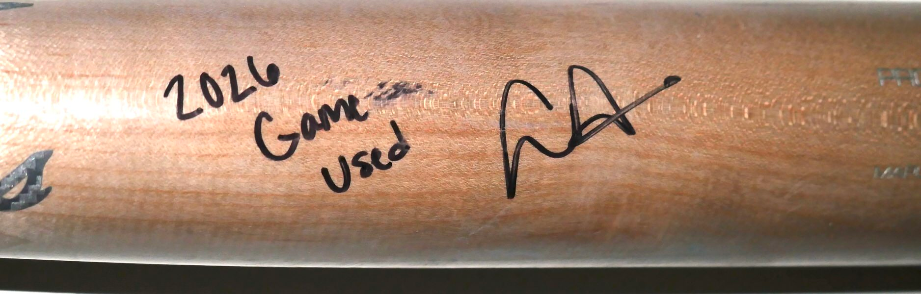 Logan Davidson 2026 Durham Bulls Game Used & Signed Victus Baseball Bat - CRACKED
