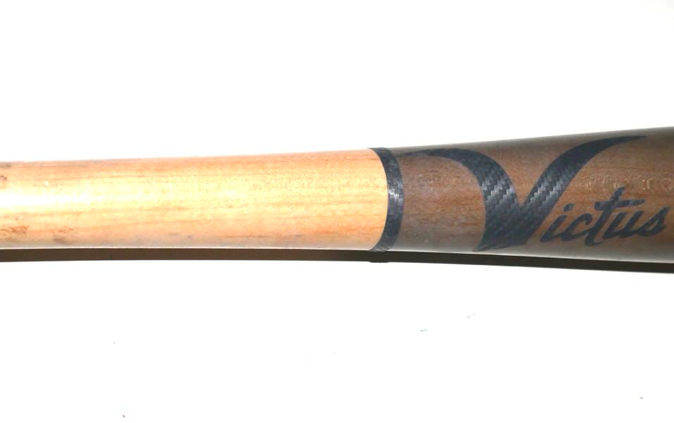 Logan Davidson 2026 Durham Bulls Game Used & Signed Victus Baseball Bat - CRACKED