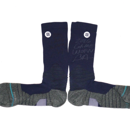 Logan Davidson 2026 Durham Bulls Game Worn & Signed Grey Stance MLB Socks