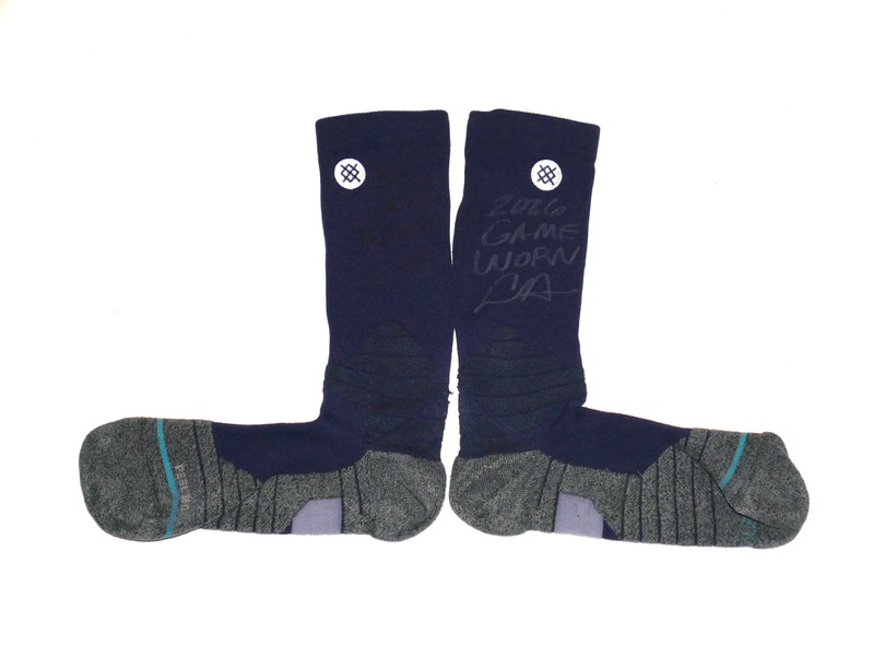 Logan Davidson 2026 Durham Bulls Game Worn & Signed Grey Stance MLB Socks