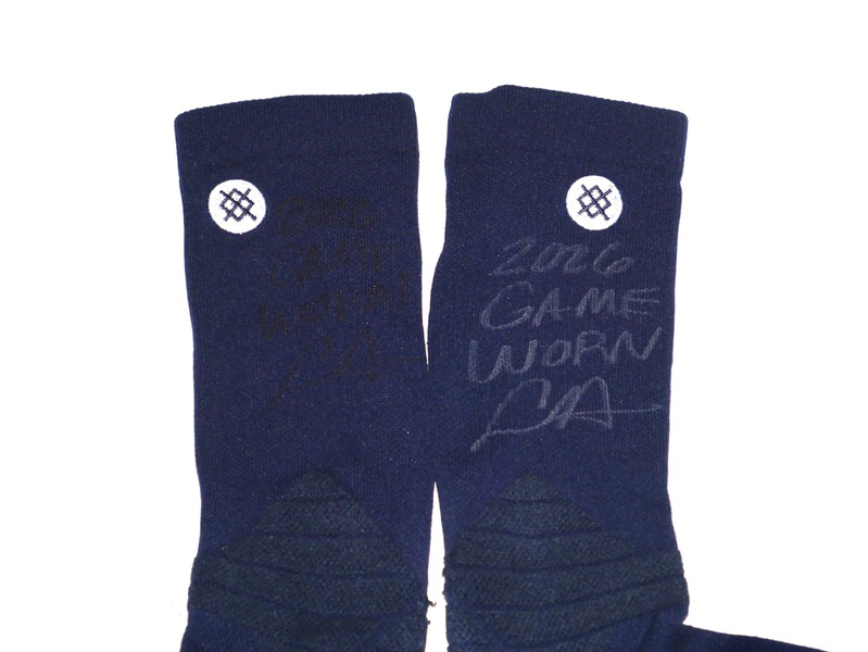 Logan Davidson 2026 Durham Bulls Game Worn & Signed Grey Stance MLB Socks