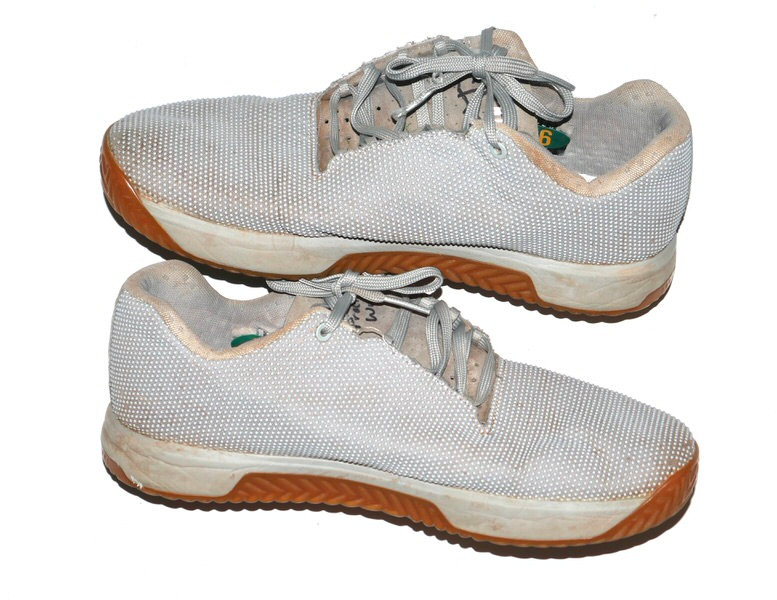 Logan Davidson 2026 Tampa Bay Rays Practice Worn & Signed Grey NOBULL Shoes