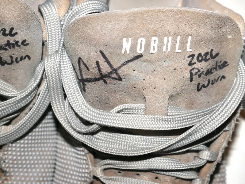 Logan Davidson 2026 Tampa Bay Rays Practice Worn & Signed Grey NOBULL Shoes