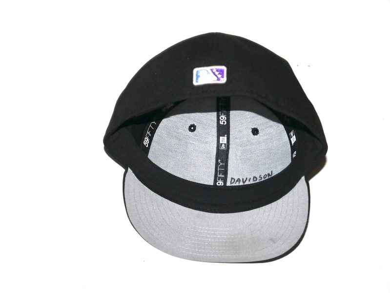 Logan Davidson Game Worn & Signed Official Durham Bulls New Era Rays Theme Night 59FIFTY Fitted Hat