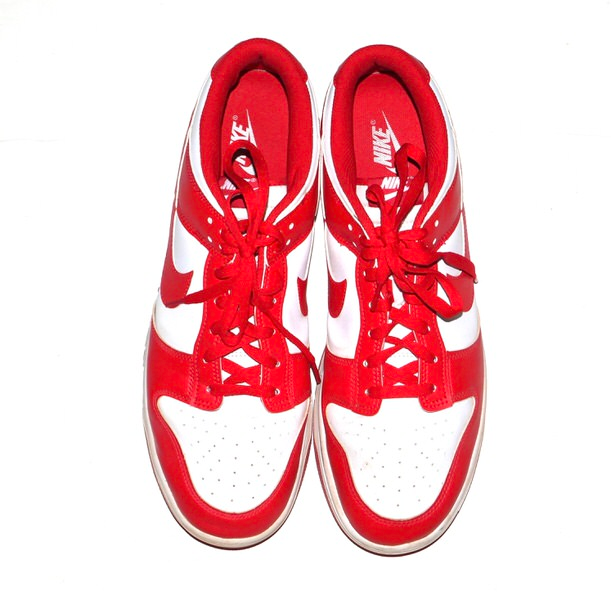 Logan O'Hoppe Los Angeles Angels #14 Training Worn & Signed White & Red Nike Shoes