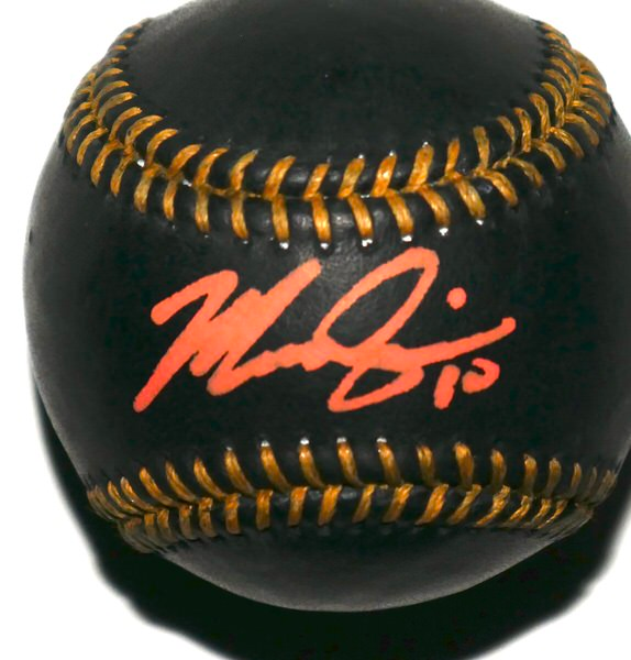 Marcus Semien New York Mets Signed Rawlings Official Black Leather Major League Baseball - Beckett