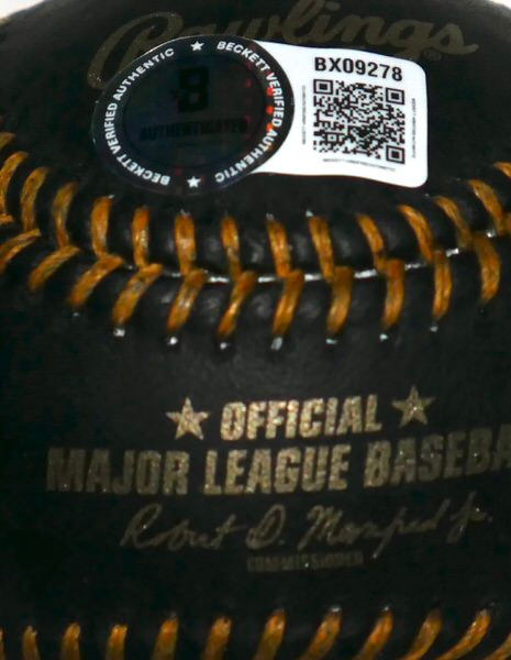 Marcus Semien New York Mets Signed Rawlings Official Black Leather Major League Baseball - Beckett