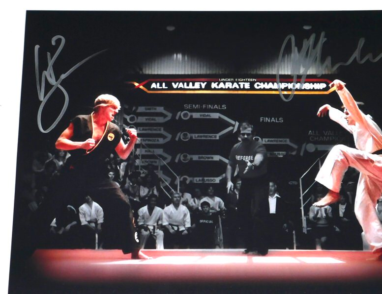 Ralph Macchio & William Zabka Signed The Karate Kid 11x14 Photo (TriStar)