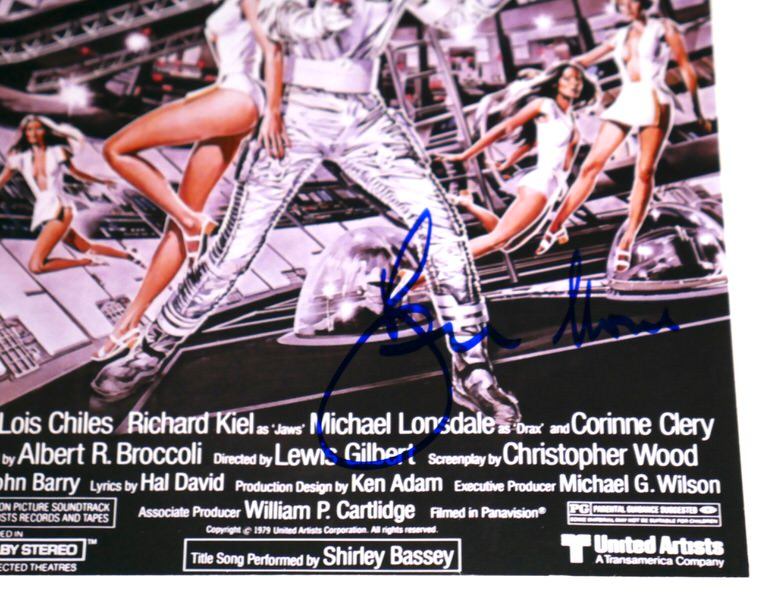 Roger Moore Signed James Bond Moonraker 8x10 Photo (JSA Authenticated)