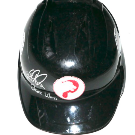 Rusber Estrada Game Worn & Signed Official Black Leones de Ponce Batting Helmet
