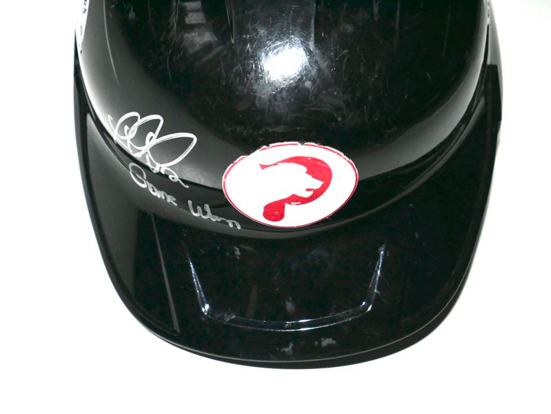Rusber Estrada Game Worn & Signed Official Black Leones de Ponce Batting Helmet