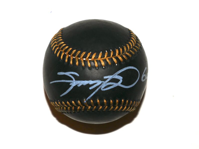 Sammy Sosa Signed Rawlings OMLB Black Leather Baseball 609 Hrs Inscription – JSA Witnessed